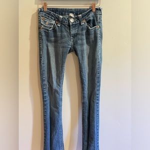 true religion low rise vintage jeans